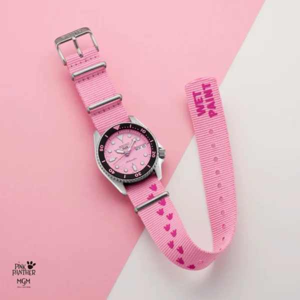 seiko pink panther nylon