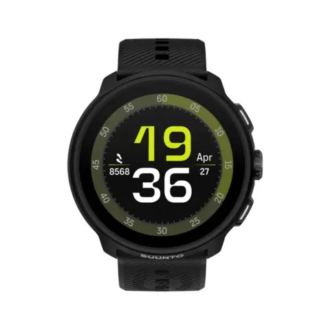SUUNTO RUN BLACK SILICONE STRAP